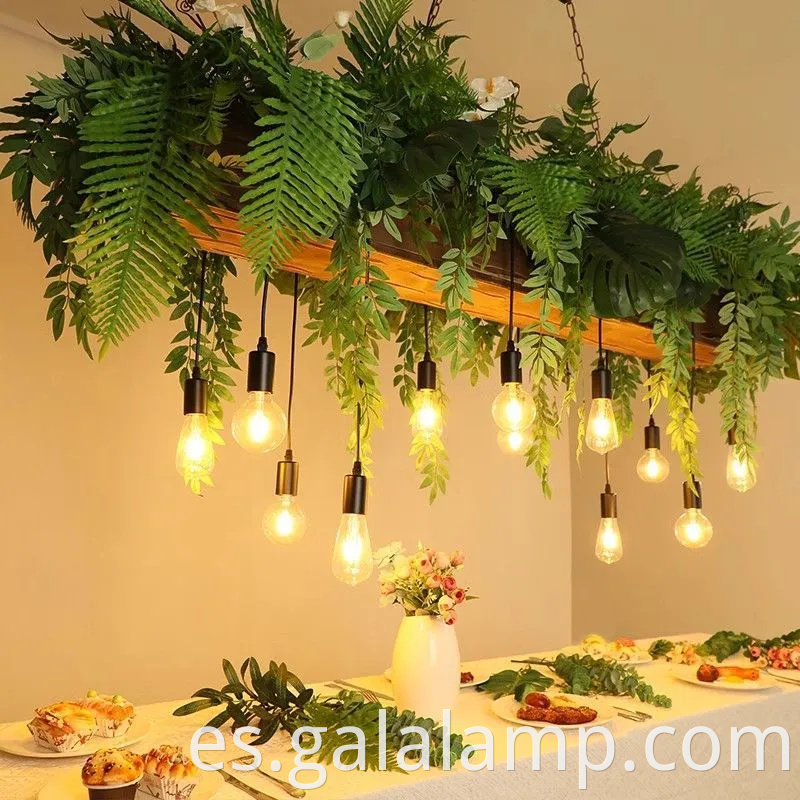 Elegante luz de lámpara LED grande para decoración de restaurantes y jardines